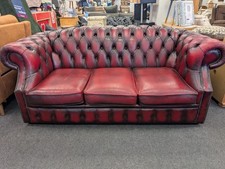 Oxblood chesterfield three for sale  MIDDLESBROUGH