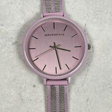 Relógio Aeropostale Feminino 37mm Roxo Claro Lilás Malha Pulseira Quartzo Nova Bateria comprar usado  Enviando para Brazil