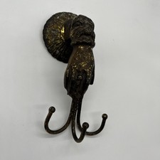 Gancho de pátina de ferro vintage com mão e anel 3 ganchos comprar usado  Enviando para Brazil