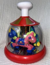 Usado, Vintage EUC ITSY TOTS PUSH N SPIN CARROSSEL Pôneis, Cavalos, Bebês, Crianças, Criança comprar usado  Enviando para Brazil