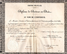 1856 parchemin second d'occasion  La Brède