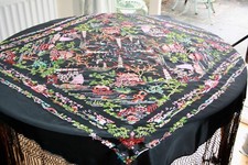 Vintage black silk for sale  PLYMOUTH