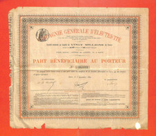 Scripophilie compagnie génér d'occasion  Ouzouer-sur-Loire
