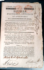 Feuille affiches annonces d'occasion  Rive-de-Gier