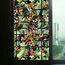 Películas estáticas 3D aderentes para janela vitral fosco camélia adesivo para casa adorno comprar usado  Enviando para Brazil