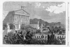 1865 antique print for sale  ASHFORD