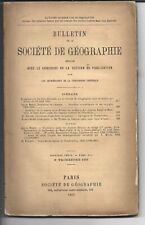 Bulletin société géographie d'occasion  Charenton-le-Pont