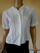 Chemisier vintage blanc d'occasion  Villeneuve-Loubet