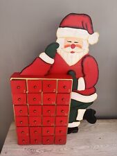 Wooden santa advent for sale  BRISTOL