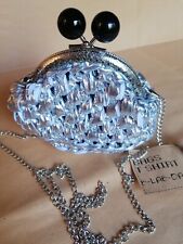 Clutch argento fettuccia usato  Italia