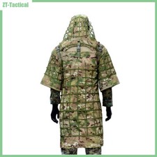 Poncho base terno Ghillie | Capa camuflada de atirador para caça de paintball airsoft, usado comprar usado  Enviando para Brazil