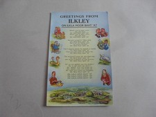 Postcard ilkley greetings for sale  SHEFFIELD
