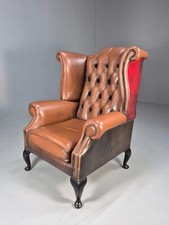 Vintage leather wingback for sale  STOWMARKET