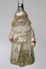 Enfeite de Natal vintage antigo de vidro feminino em casaco vitoriano Alemanha comprar usado  Enviando para Brazil