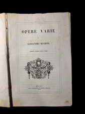Manzoni opere varie usato  Trani