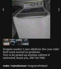 washer set clean dryer for sale  Fort Wayne