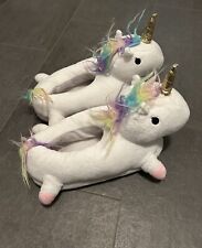 Regenbogen einhorn hausschuhe gebraucht kaufen  Norderstedt