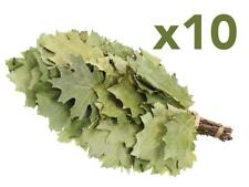 Usado, Eichenreisig 10 x 45-55 cm für Sauna kanadische Eiche Eichenquast Eichenzweig comprar usado  Enviando para Brazil