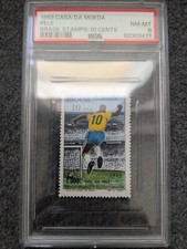1969 CASA DE MOEDA PELE 1000º Gol 10 centavos selo PSA 8 QUASE PERFEITO-PERFEITO comprar usado  Enviando para Brazil