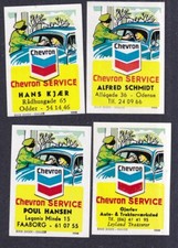 Selos pôsteres da Dinamarca CHEVRON SERVICE / VW VOLKSWAGEN BEETLE, usado comprar usado  Enviando para Brazil