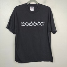 Camiseta masculina de arame farpado vintage Y2K grande preta de algodão tripulação vintage AAA etiqueta pendurada comprar usado  Enviando para Brazil