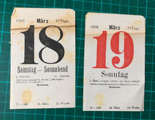 Kalenderblatt märz 1905 gebraucht kaufen Kalenderblatt märz 1905 gebraucht kaufen  Berchtesgaden