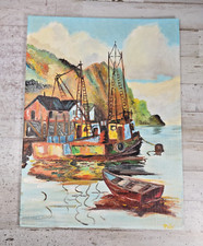 Vintage impressionist acrylic for sale  Rathdrum