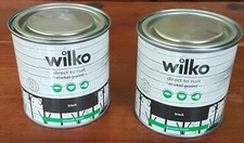 Two tins black for sale  LUDLOW