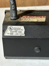 Fonte de alimentação transformador placa de néon Underwriters Laboratories nº BB 403734 comprar usado  Enviando para Brazil