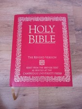 Holy bible revised for sale  SWINDON