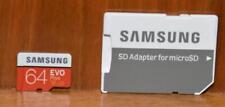 Dois cartões micro SD e adaptadores Samsung 64 MB EVO e 128 MB Pro+ usados funcionando comprar usado  Enviando para Brazil