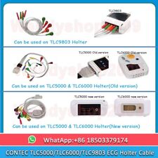 Holter CONTEC TLC9803 TLC5000 TLC6000 ECG 5 cabos/10 cabos cabo ECG comprar usado  Enviando para Brazil