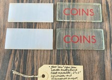 Glass coin signs for sale  CAERPHILLY