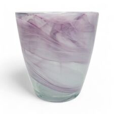 Glass vase purple for sale  LANCASTER
