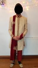 Mens groom sherwani for sale  BIRMINGHAM