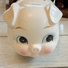 Cofrinho vintage Lefton cerâmica rosa década de 1960 comprar usado Cofrinho vintage Lefton cerâmica rosa década de 1960 comprar usado  Enviando para Brazil