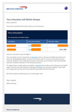 British airways voucher for sale  LONDON