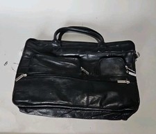 FUNDA BUSINESS PROFESIONAL DE CUERO NEGRA CON CINCO COMPARTIMENTOS EXTERIORES CON CREMALLERA segunda mano  Embacar hacia Mexico