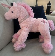 Dandee Plush rosa unicórnio estrelas cintilantes chifre colarinho pés 16-24", usado comprar usado  Enviando para Brazil