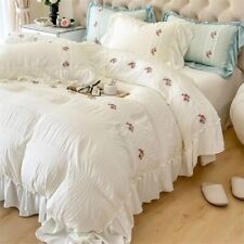 Conjunto de roupa de cama de renda capa de edredom princesa com lençol francês romântico têxteis-lar comprar usado  Enviando para Brazil