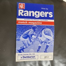 Rangers dumbarton football for sale  KILBIRNIE