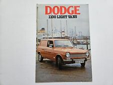 Dodge simca 1100 for sale  NUNEATON