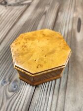 Vintage Raro Pequeno Caixão de Madeira Caixa de Joias Bétula da Carélia Anos 1960, usado comprar usado  Enviando para Brazil