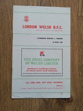 London welsh wasps for sale  MIDDLESBROUGH