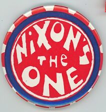 1968 Incomum "Nixon's the One" 3" Violoncelo Pinback Botão, usado comprar usado  Enviando para Brazil