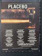 Placebo tour dates for sale  STRATHAVEN