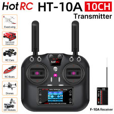 Transmissor de rádio HotRC e receptor F-10A controlador 2.4G 10CH para drone de controle remoto FPV comprar usado  Enviando para Brazil