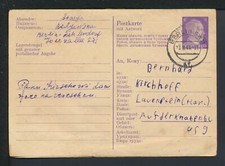 Deutsches Reich Ostarbeiter Ganzsache F/A P 310 mit einghefteten Foto Berlin, usado comprar usado  Enviando para Brazil