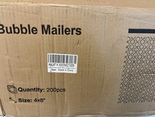 Sobres acolchados GSSUSA 4X8" Burbuja Negra Paquete de 200, Tamaño Usable 4X7"... segunda mano  Embacar hacia Mexico