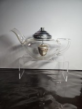 Antiga chaleira de vidro PYREX tampa de metal e infusor suspenso década de 1920 comprar usado  Enviando para Brazil